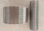 Vee-Shaped Wrapped Wire Johnson Wedge Wire Screens For Water Supply Systems