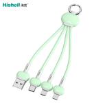 Liquid Silicone Multi Mobile Phone Charging Cable Ultraportable Anti Abrasion