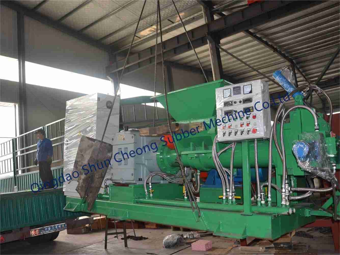 customized silicone strip production line/rubber extruder machine