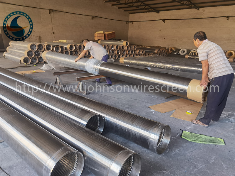 304l Stainless Steel Johnson Water Well Screens 1.0mm Slot 12-3/4" Vee Wire