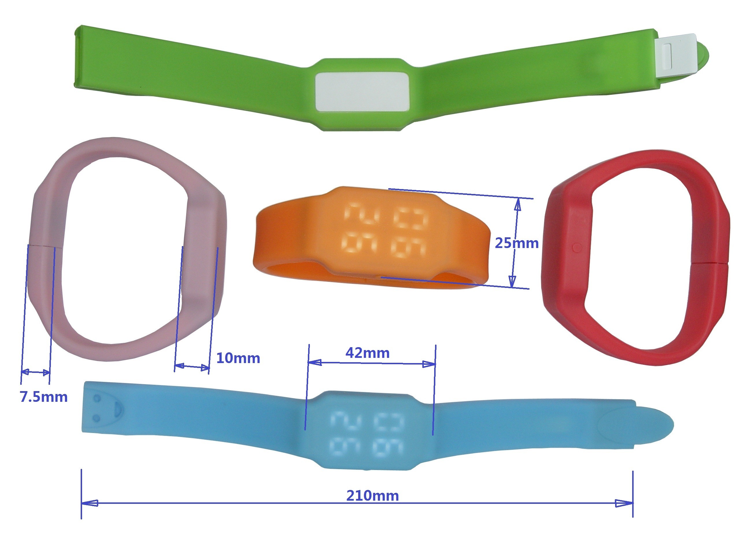 Waterproof Silicone Memory Stick Bracelet UDP Inside wristband usb 256GB 128GB