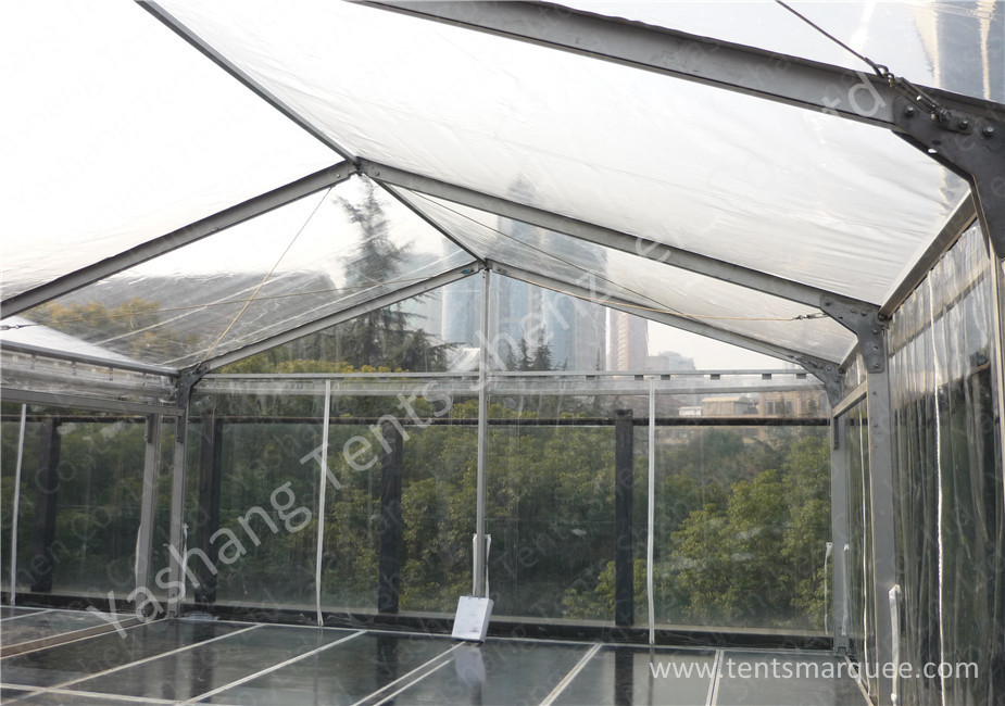 Waterproof Outside High Strong Framed tent with clear roof , clear top wedding tent