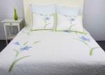 Freestyle Queen Size Bedspreads ,3pcs Embroidery Patchwork Quilt Bedspread