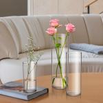 Lucite Acrylic Cylinder Vases Wedding Centerpieces , Acrylic Flower Holder