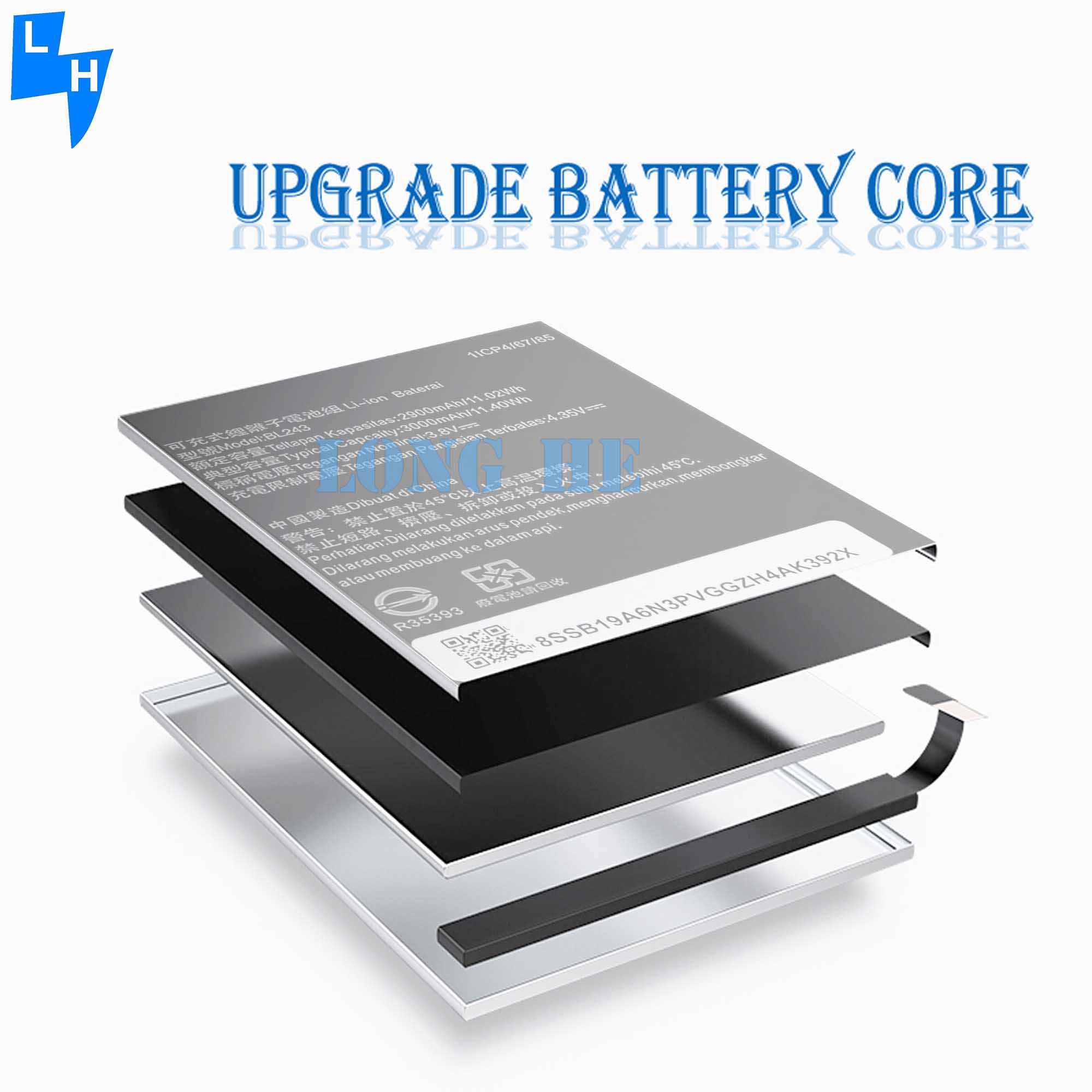 3.8V 2900Mah Lithium Battery BL243 for Lenovo Lemon K3 Note K50-T5 A7000 A5500 A5600 A7600