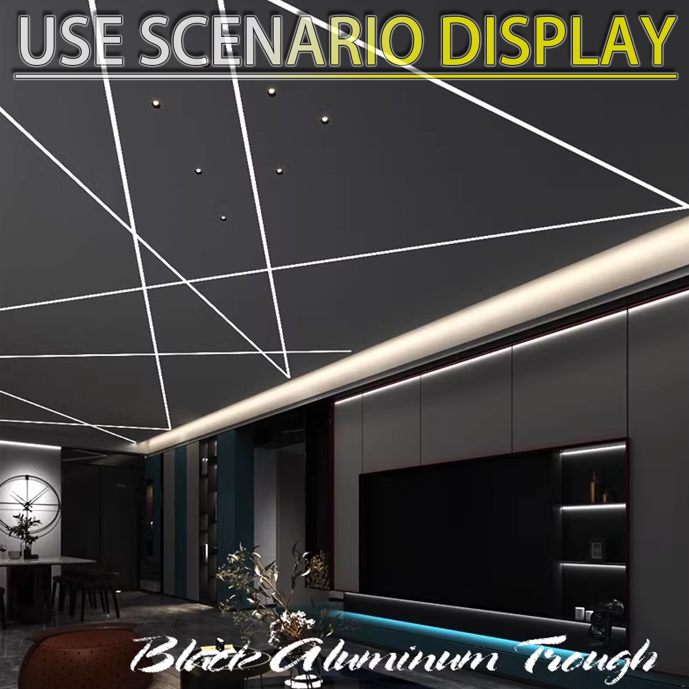 Lighting LED Light Strip Low Voltage DC24V Bare Board Patch Self-Adhesive Ceiling 2835 Light Strip Super Bright Linear Light