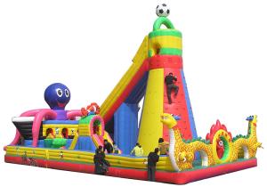 Wholesale Children's playground equipment inflatable castle environmental Dolphin world from china suppliers