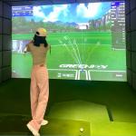 Colorful Park Indoor Game Machine Golf Training Vr Game Machine Golf Balls