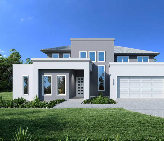 Double Fast Construction Prefabricated Luxury House With Light Steel Structure