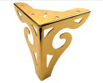 Office Building Furniture Parts 15cm Gold Chrome Couch Legs