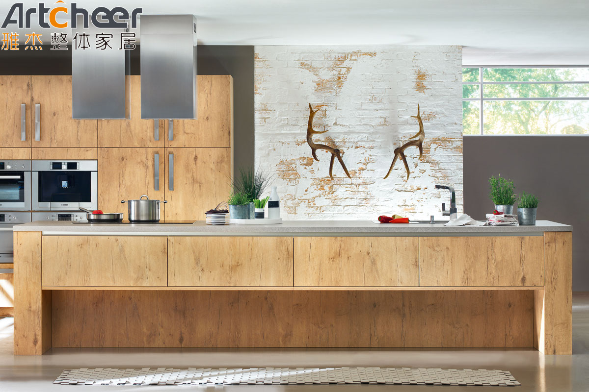 Customized Color Plywood Kitchen Cabinet Fronts In White Wood Laminated Modern Stylish Design