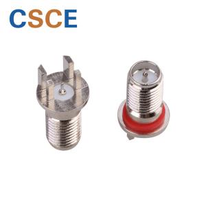 Vertical SMA Female Connector , 180 Degree SMA Antenna Connector With O-Ring