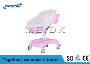 Wholesale Clear Acrylic Pediatric Hospital Beds Baby Crib With four nolisless Castors from china suppliers