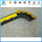 Dual Channel Truss Parts Way Rrubber Floor Cable Cover Yellow Pvc Cover
