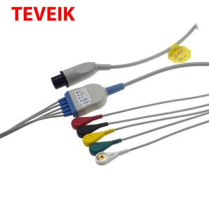 Wholesale Patient Monitor 5 Leadwires 6 Pin BCI Snap Medical Ecg Cable from china suppliers