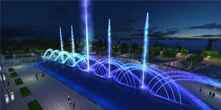 3D Digital Swing Musical Fountain Snake Shake Multicolored LED Light