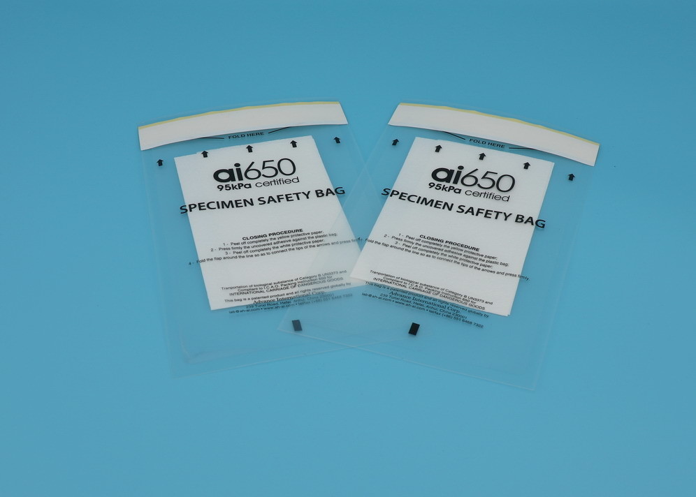 95kPa Biohazard Specimen Transport Bags