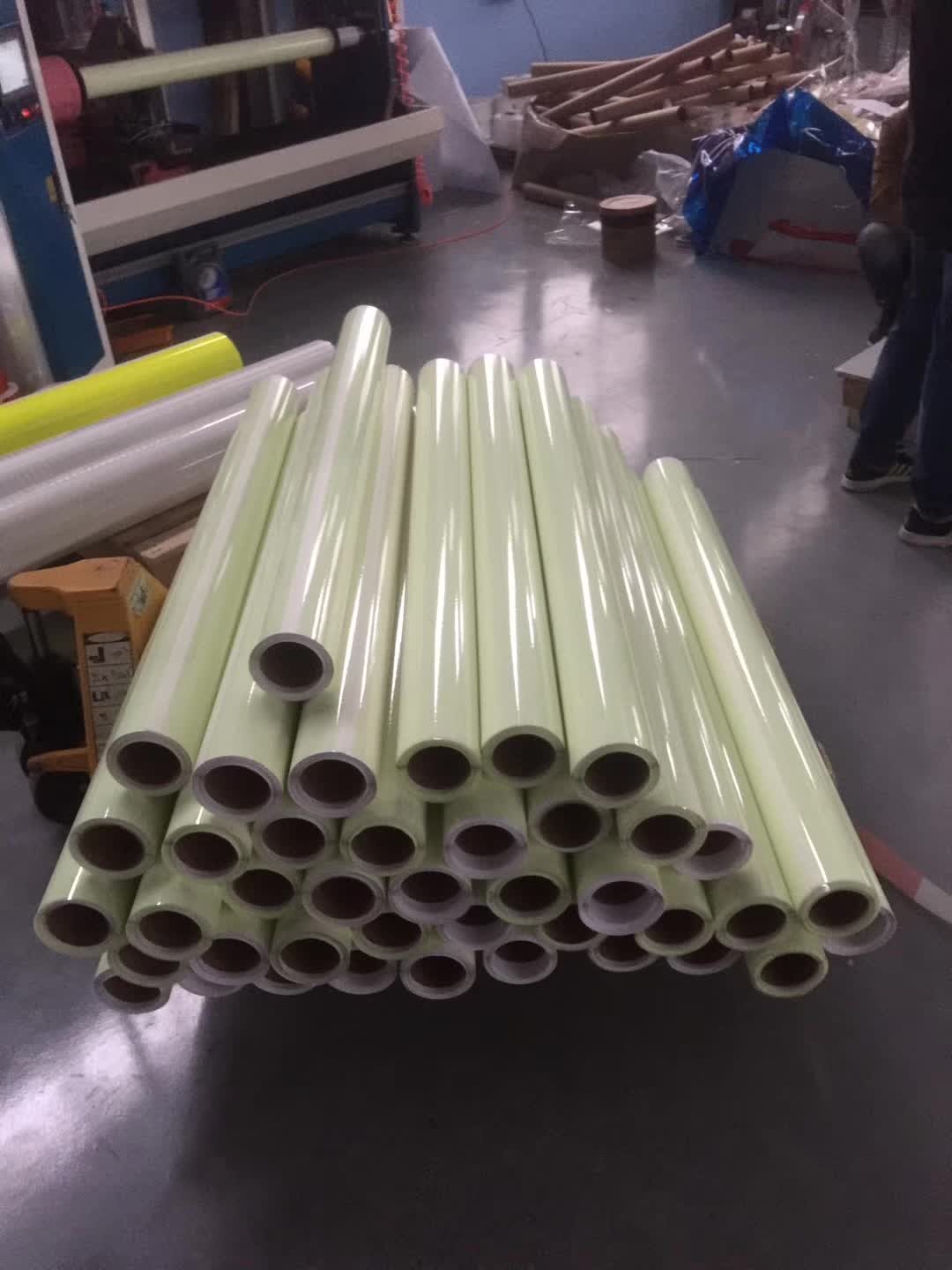 Glow In The Dark Film Adhesive Printable Available Photoluminescent Vinyl Film