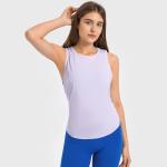 Fashion Running Sports Ladies Yoga Tops Quick Dry Sleeveless T - Shirt Women
