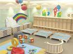 HaiXun Kindergarten Classroom Furniture Table And Chairs Rounded Edge