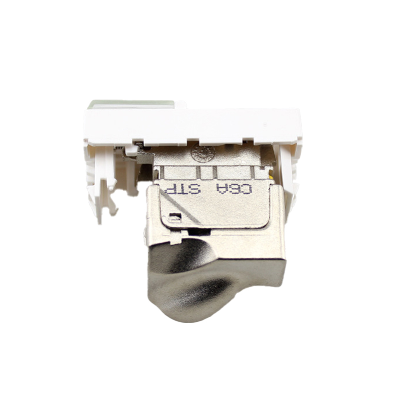 Exact Cables ABS Cat6A Keystone Jack Wall Coupler for RJ45 FTP Shielded Network Module
