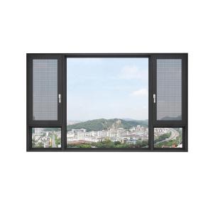 Wholesale Horizontal Opening Pattern Modern Style Waterproof Aluminum Frame Glass Casement Windows from china suppliers