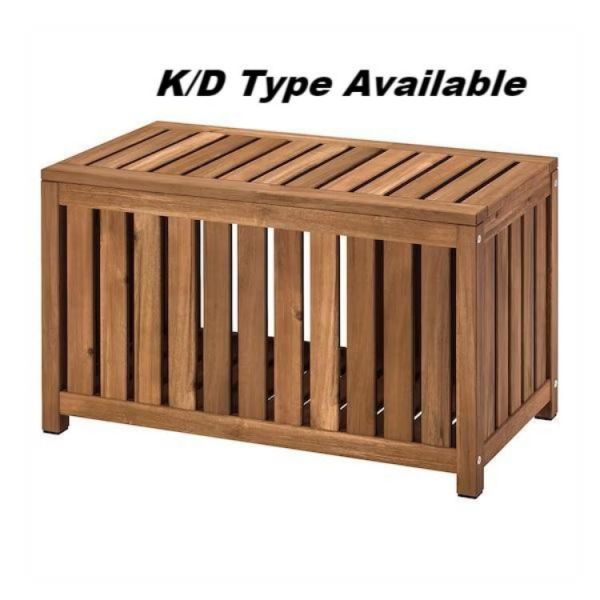 Customization Wooden Outdoor/Indoor Storage Bench Large Storage Deck Box Garden Shed