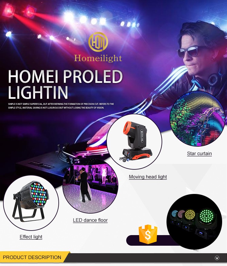 80lm/W 330W LED Stage Follow Spotlight Cool White RGBWY RoHS Approved