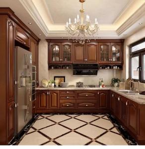 Wholesale Solid Wood 10x10 Kitchen Cabinets Assembled Scratch Resistant from china suppliers