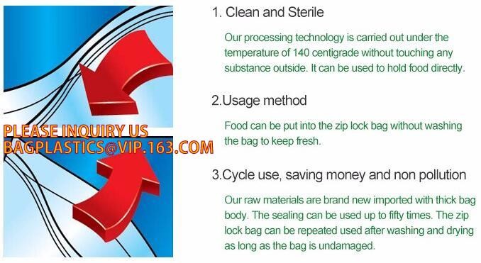 pouch inequilateral double track press lock watertight zipper, food storage double zipper bag, Quart Waterproof double c