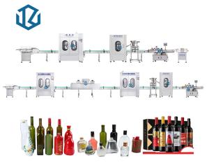 China Vial Vodka Wine Alcohol Rinsing Capping Bottle Filling Line on sale