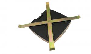 China Exhibition Durable Black Flag Water Base , Plastic Outdoor Flag Pole Base on sale