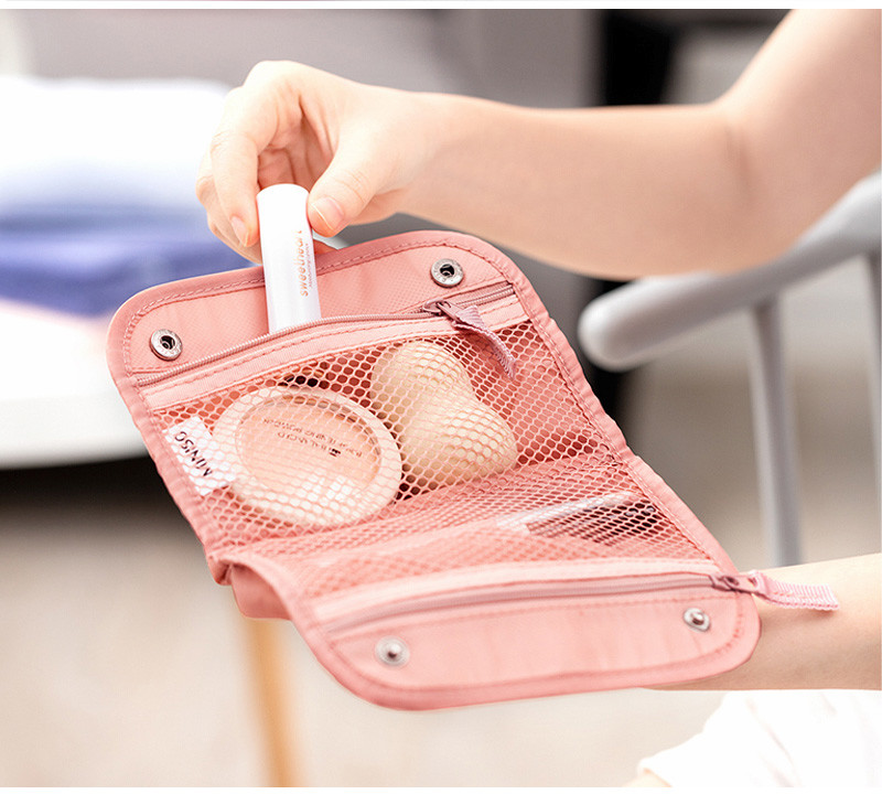 Custom Waterproof Toiletry Oxford Makeup Cosmetic Bags
