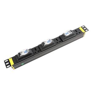 Wholesale 1U 3 way Cabinet PDU with 3P air circuit breaker 250V, 10A Universal from china suppliers