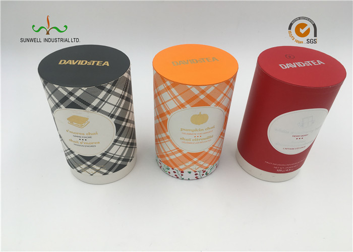 Art Paper Cylinder Packaging Box , T - Shirt Tube Packaging For Clothing Packaging