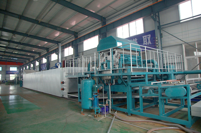 4000pcs/h 8 sides rotary type automatic egg tray machine with 6 layer drying line