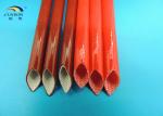 200℃ High Temperature Resistant 4KV Silicone Coated Fiberglass Sleeving for