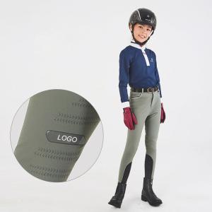 Wholesale Anti Pilling Horse Riding Breeches Knee Seat Kids Childrens Riding Leggings from china suppliers