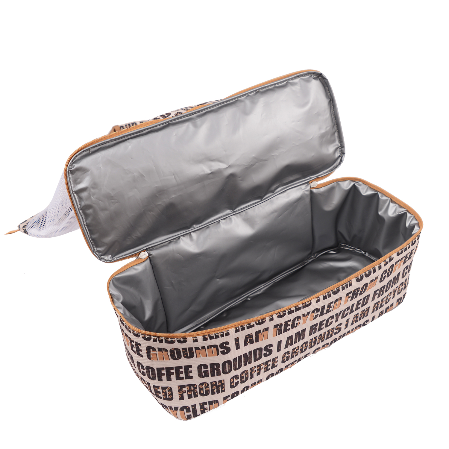 Coffee Grounds Recycle Polyester With Handles Custom Backpack Shopping Tote Bag