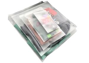 Wholesale Frosted CPE EVA Custom ziplockk Clothing Bags Biodegradable Reclosable from china suppliers