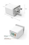 USB 3 Ports QC3.0 Universal 30w Wall Charger Adapter