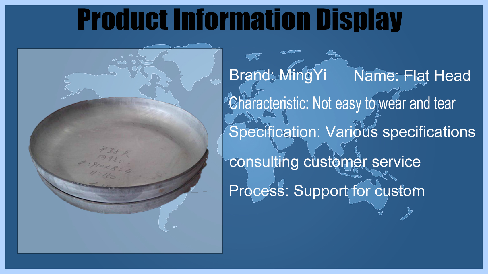 Carbon Steel Sa516 Gr.70 Din28013 Dished Head for Pressure Vessels and Steam Boilers