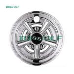 Aluminum 5 Spoke Ss Golf Cart Hub Caps Chrome Finishing For Club Car