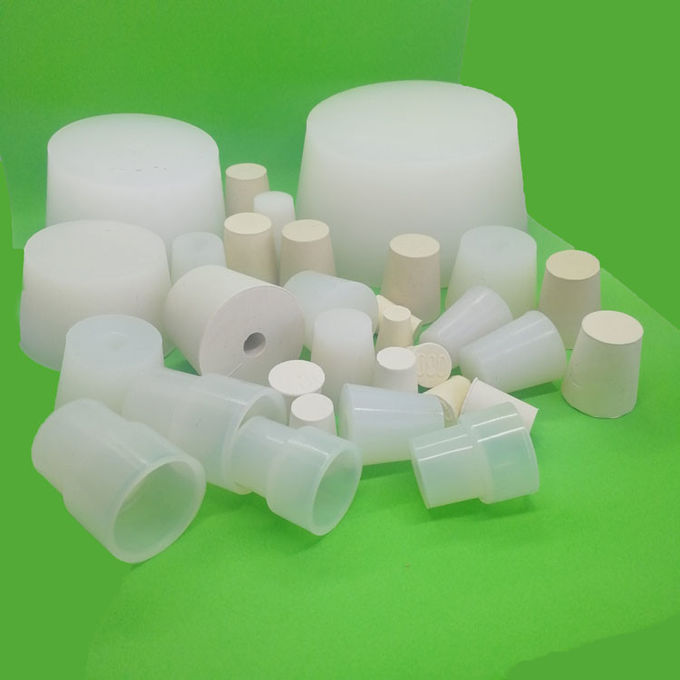 Epdm Silicone NBR Rubber Stopper With Hole Cone Shape High Temperature Resistance