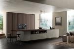 Tailored Wood Grain Kitchen Cabinets Wood Veneer Walnut Color Kitchen Cabinets