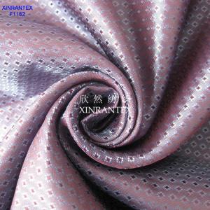 Wholesale F1152 garment lining 100% polyester taffeta jacquard dobby lining 64GSM 150CM from china suppliers