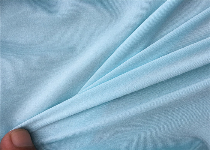 Single Jersey Stretch 90 Poly 10 Spandex Fabric Breathable For Swimwear