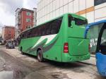 51 Seats 2010 Year Yutong Used Tour Bus Front Engine Green Two Slide Doors