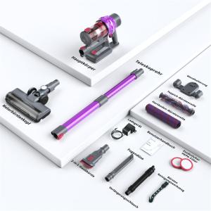 Wholesale Battery Powered Cordless Vacuum Cleaner 26kPa Suction Less Than 75dB Noise from china suppliers