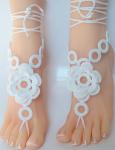 Sandals, Nude shoes, Foot Jewelry, Beach Wedding, Sexy Anklet , Bellydance,Beach